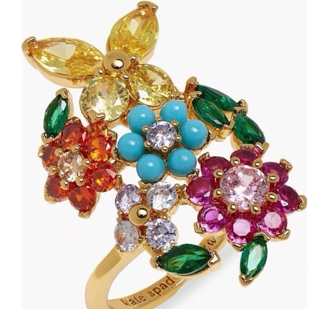 Kate Spade Vibrant Floral Cluster Ring - Picture 5 of 8
